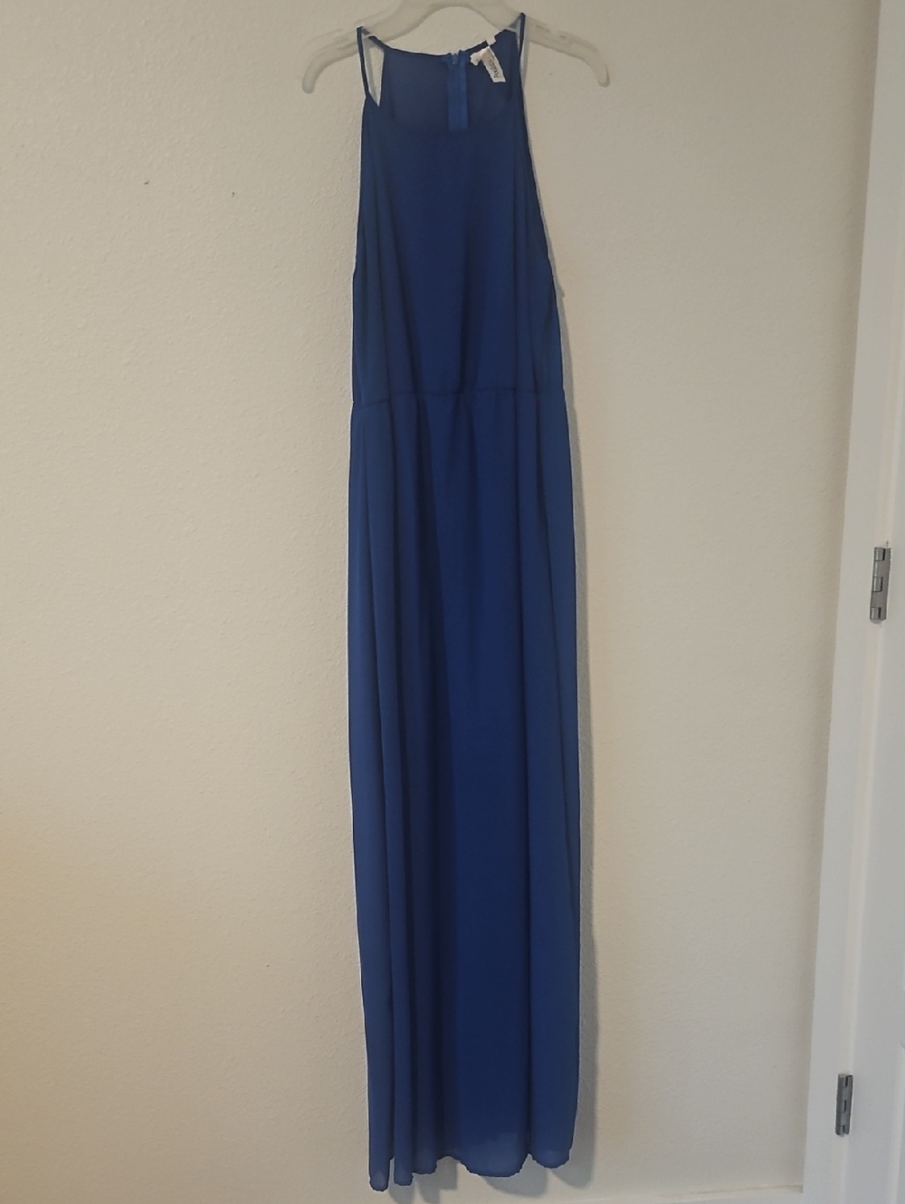 Sleeveless Royal Blue Maxi Dress